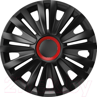 Набор колпаков VERSACO Royal RR 14" / 14ROYALRRB (4шт, черный/красный)
