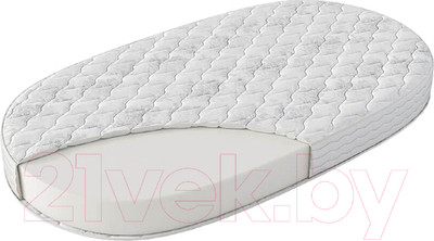 Матрас в кроватку Farfello Light 75x125x11 (овал)