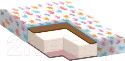 Матрас в кроватку Farfello Complex 12см (бязь)