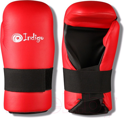 Перчатки для единоборств Indigo Sport 7-Contact Pu UL-3645 (S, красный)