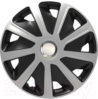 Набор колпаков VERSACO Craft RC 16" / 16CRAFTRCBS (4шт, черный/серебристый хром)