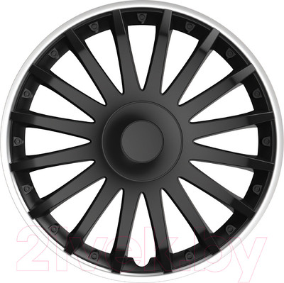 Набор колпаков VERSACO Crystal SO 16" / 16CRYSTALSO (4шт, черный/серебристый)