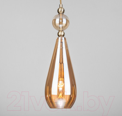 Потолочный светильник Евросвет Rowan 50202/1 (янтарный)