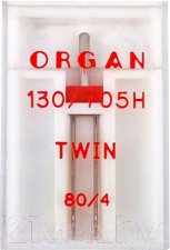 Набор игл для бытовой швейной машины Organ 1-80/4 (двойные)