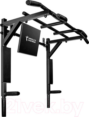 Турник-брусья Absolute Champion Центр Спорт 3в1 / АЧ 7697 (черный/черный)
