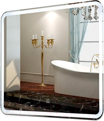 Зеркало Пекам Marta 1 60x60 / marta1-60x60s (с подсветкой и сенсором на прикосновение)