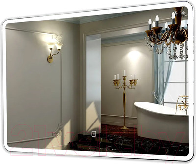 Зеркало Пекам Marta 1 100x80 / marta1-100x80s (с подсветкой и сенсором на прикосновение)