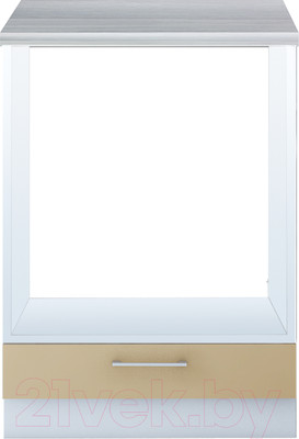 Шкаф под духовку Interline Мила Gloss НШ60д (капучино)