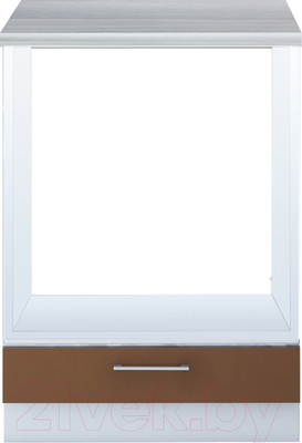 Шкаф под духовку Interline Мила Gloss НШ60д (шоколад)