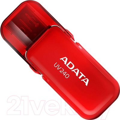 USB flash накопитель A-data DashDrive UV240 Red 32GB (AUV240-32G-RRD)