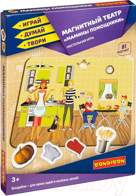 Кукольный театр Bondibon Магнитный театр. Мамины помощники / ВВ4412