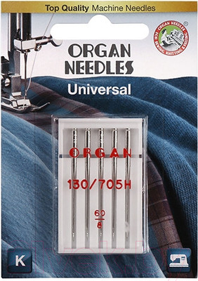 Набор игл для бытовой швейной машины Organ 5/60 (универсальные)