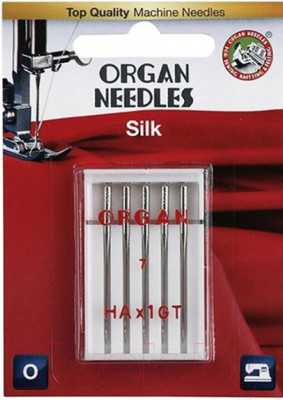 Набор игл для бытовой швейной машины Organ 5/55 (для шелка)