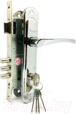 Замок врезной Зенит ЗВ4-85.3 / БП-00010350 (хром)