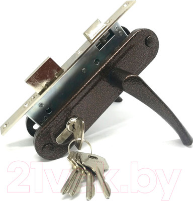 Замок врезной Зенит ЗВ7-70.4 / 00-00007893 (медь)