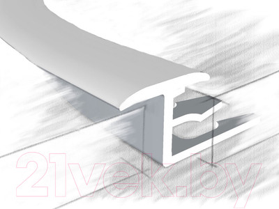 Профиль декоративный КТМ-2000 314-013 Т-образный М 2.7м (белый)