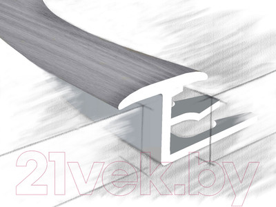 Профиль декоративный КТМ-2000 314-614 Т-образный М 2.7м (дуб грэй)