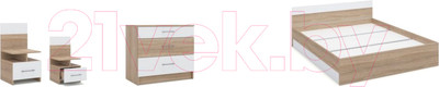 Комплект мебели для спальни Империал Алена (дуб сонома/белый)