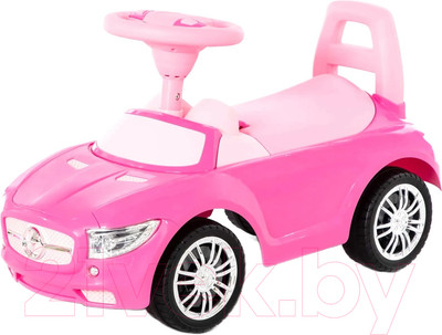 Каталка детская Полесье SuperCar №1 со звуковым сигналом / 84477 (розовый)