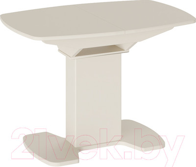 Обеденный стол ТриЯ Портофино СМ(ТД)-105.01.11(1) (бежевый/стекло бежевое матовое Lux)