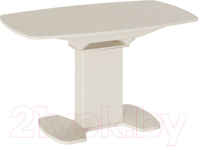 Обеденный стол ТриЯ Портофино СМ(ТД)-105.02.11(1) (бежевый/стекло бежевое матовое Lux)