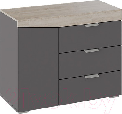 Тумба ТриЯ Тип 1 (дуб сонома/графит серый)