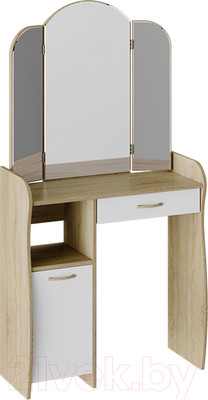 Туалетный столик ТриЯ София Т1 (дуб сонома/белый)