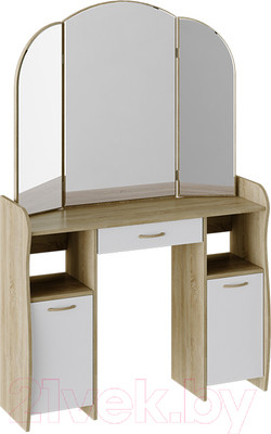 Туалетный столик ТриЯ София Т2 (дуб сонома/белый)