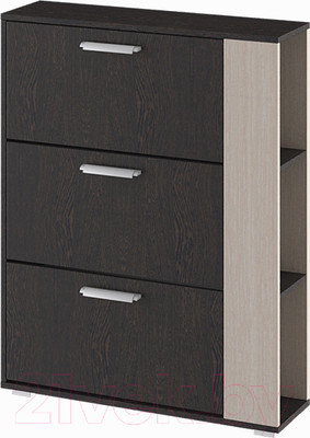 Тумба для обуви ТриЯ Эрика тип 1 (венге цаво/дуб молочный)