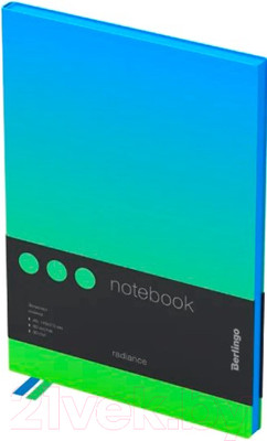 Записная книжка Berlingo Radiance А5 NB0 93503 (80л, голубой/зеленый градиент)
