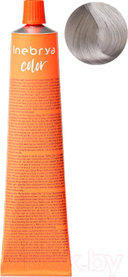 Крем-краска для волос Inebrya На семенах льна и алоэ вера 10/11 (100мл, платиновый светлый интенсивно-пепельный)