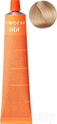 Крем-краска для волос Inebrya На семенах льна и алоэ вера 12/8 (100мл, платиновый блонд экстра жемчужный)