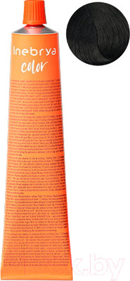 Крем-краска для волос Inebrya На семенах льна и алоэ вера 3/00 (100мл, темно-каштановый интенсивный)
