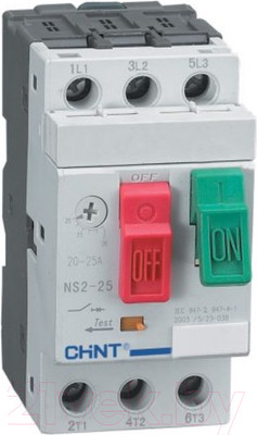 Автоматический выключатель пуска двигателя Chint NS2-25 1-1.6А R / 495077