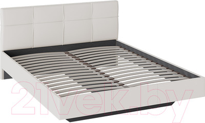 Двуспальная кровать ТриЯ Элис тип 1 с мягкой обивкой 160x200 (светлый)