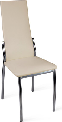 Стул ТриЯ Кредо (хром/кожзам бежевый/ваниль 890)