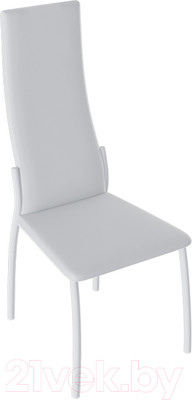 Стул ТриЯ Кредо (белый муар/кожзам белый)