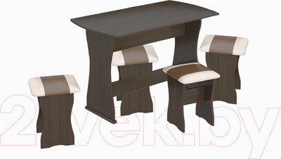 Обеденная группа ТриЯ Тип 1 МФ-101.006 (венге/санчо/коричневый)