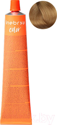 Крем-краска для волос Inebrya На семенах льна и алоэ вера 8/73 (100мл, светло-русый коричневый золотой)