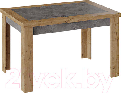 Обеденный стол ТриЯ Хьюстон тип 4 раздвижной (дуб вотан/моод темный)