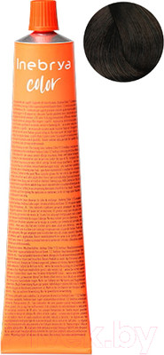 Крем-краска для волос Inebrya На семенах льна и алоэ вера 5/00 (100мл, светло-каштановый интенсивный)