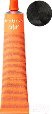 Крем-краска для волос Inebrya На семенах льна и алоэ вера 5/11 (100мл, светлый каштан интенсивный пепельный)