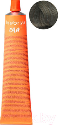 Крем-краска для волос Inebrya На семенах льна и алоэ вера 7/11 (100мл, блонд интенсивный пепельный)