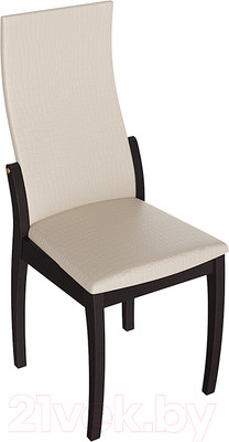 Стул ТриЯ Бруклин Т1 (венге/бежевый аллигатор кожзам 218/белый перламутр)