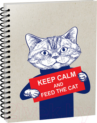 Скетчбук Попурри Будь спокоен и покорми кота