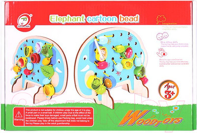 Развивающая игрушка Darvish Шнуровка. Слон / DV-T-1605