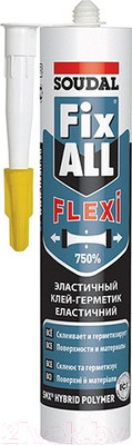 Клей-герметик Soudal Fix All Flexi (290мл, белый)