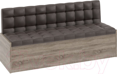 Скамья кухонная мягкая ТриЯ Форест (дуб сонома трюфель/кожзам коричневый)