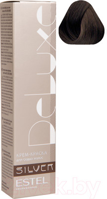 Крем-краска для волос Estel De Luxe Silver 5/71 (светлый шатен коричнево-пепельный)