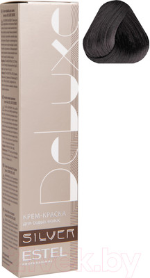 Крем-краска для волос Estel De Luxe Silver 6/11 (темно-русый пепельный интенсивный)